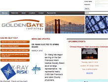 Tablet Screenshot of goldengateradiology.com